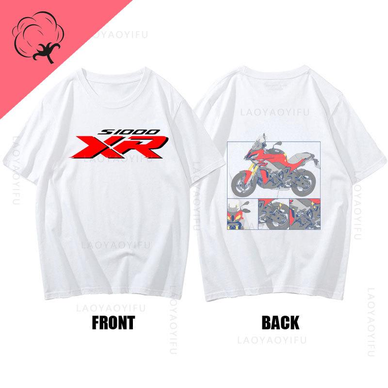 Motorrad S1000Xr Theme 100Cotton for Driver Motorcycle Fans Summer Fashion Men ONeck TShirt Hipster Male Tee Streetwear Top