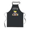 Kitchen Apron - PLANETEE - I Can't German - Black - 90x60 Cm - Durable Printing France