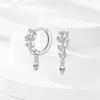 Inlaid Zircon Earrings 925 Silver Minimalist Butterfly Dragonfly Cute Claw Hoop Earrings Women Exquisite Party Jewelry