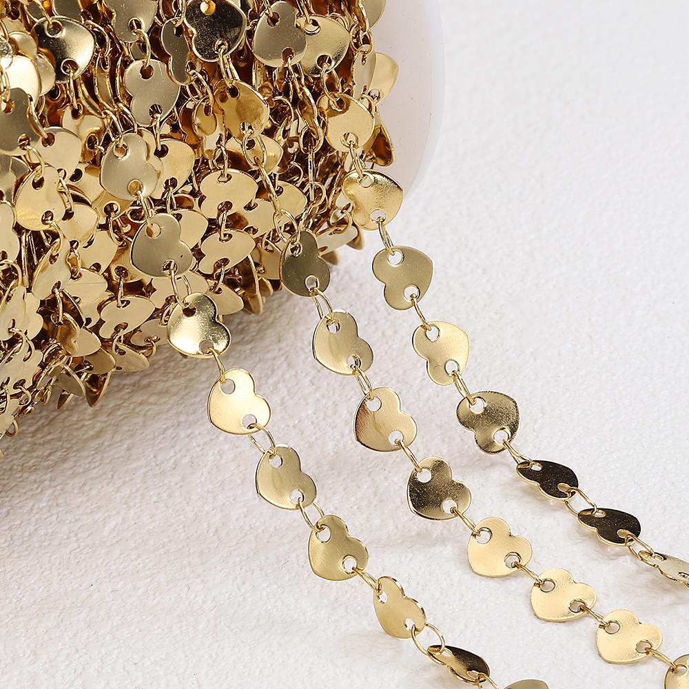 1Meter Stainless Steel Leaf Star Charm Tassel Link Chain Dangle Charms Pendants Chains for DIY Necklace Bracelet Jewelry Making