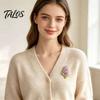 Durable Metal Brooch Enamel Floral Pin for Women, Daffodil Hyacinth Tulip Daily Wear Jewelry Lapel Pin, Decorative Badge Clothing Bags Scarves