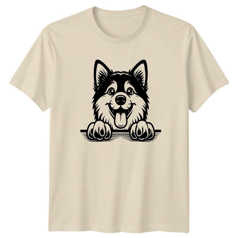 Happy Peeking Dog Paws Graphic Animals Dogs Unisexs Unisexs Unisex TShirt Tee