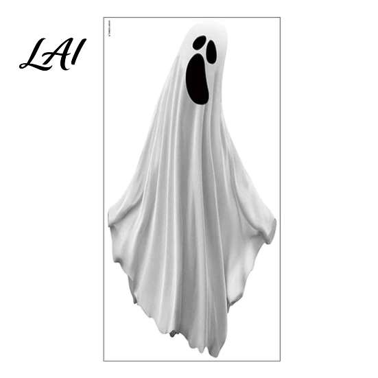 PVC Glass Clings for Bedroom Halloween Ghost Window Stickers Removable Wall Decals Peel And Decorative Stickers Clean Surfaces Stick Self-Adhesive