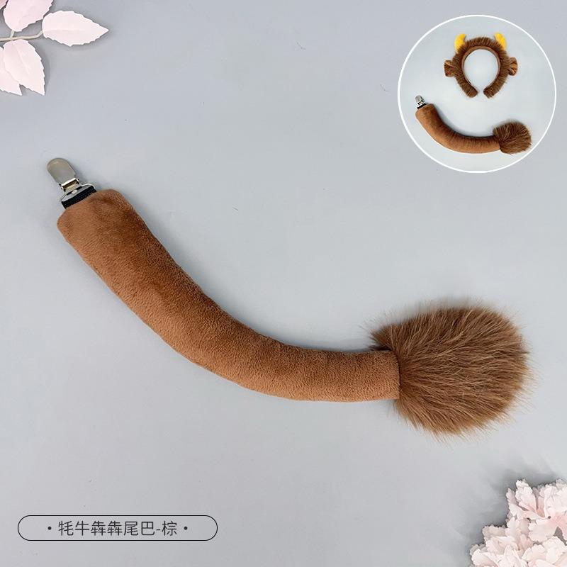 

Source Halloween animal headgear cute plush horn headband children s scalper ears devil headband