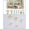 220Pcs Sturdy Wall Hook for Frames Clocks Practical Picture Frame Hanging Holder Hook Set for Secure Wall Mounting