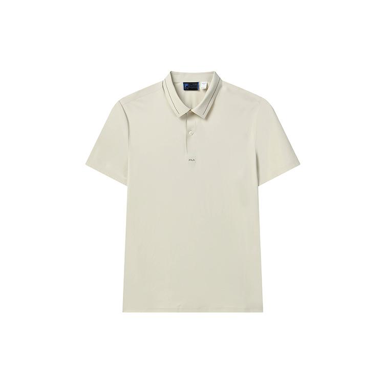 FILA Polo Shirts Men s Wheat Khaki Polo Collar Moderate Straight Fit F11M222126FLK L