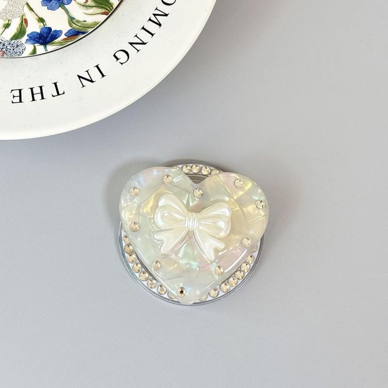 

Korean Ins Style Bow Water Diamond Love Phone Airbag Bracket Adhesive Magnetic Desktop Support Watching Drama Female