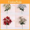 Christmas Flower Bouquet Holiday Decor With Faux Petals For Home Festive Celebration