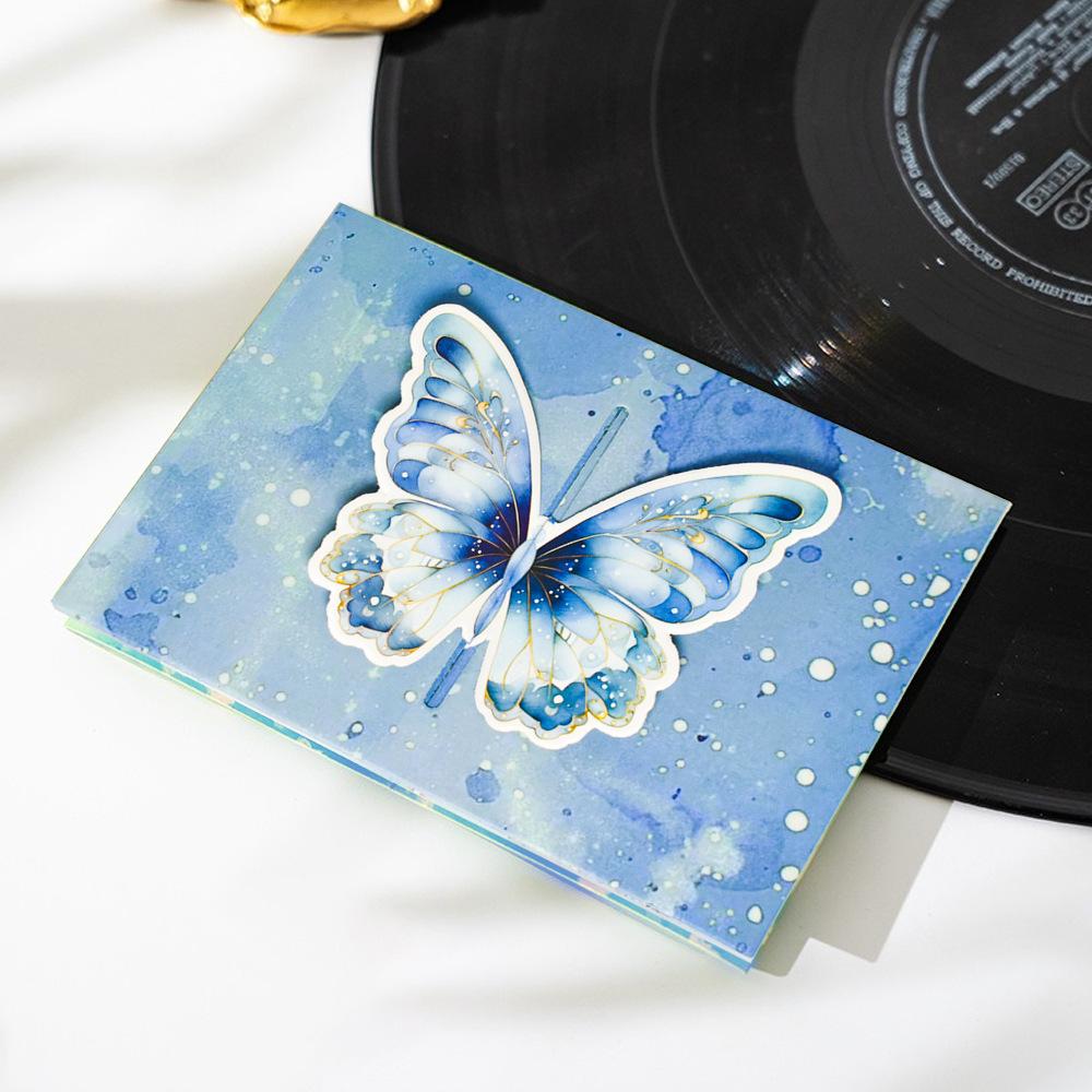 D Butterfly Greeting Card Handwritten Couple Thank You Card Premium Envelope Card