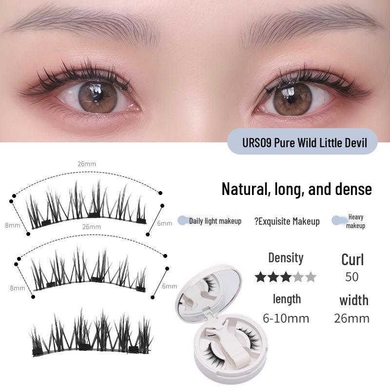 New Style Magnetic False Eyelashes & Curler Set – Little Devil Collection