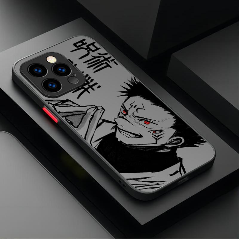 Anime Jujutsu Kaisen Gojo Satoru Und Sukuna Hülle Für iPhone 17 Air 15 16E 16 14 13 12 11 Pro Max XR 7 8 Plus SE 2020 Hartschalenhülle