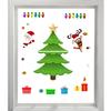 Christmas-themed Magnetic Stickers Cartoon Christmas Tree Magnets Santa Reindeer Pine Tree Festive Magnets Stickers For Fridge