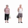2 Pieces Miniature Couple Figurines 3D Printed Figure Set Resin Diorama Figures for