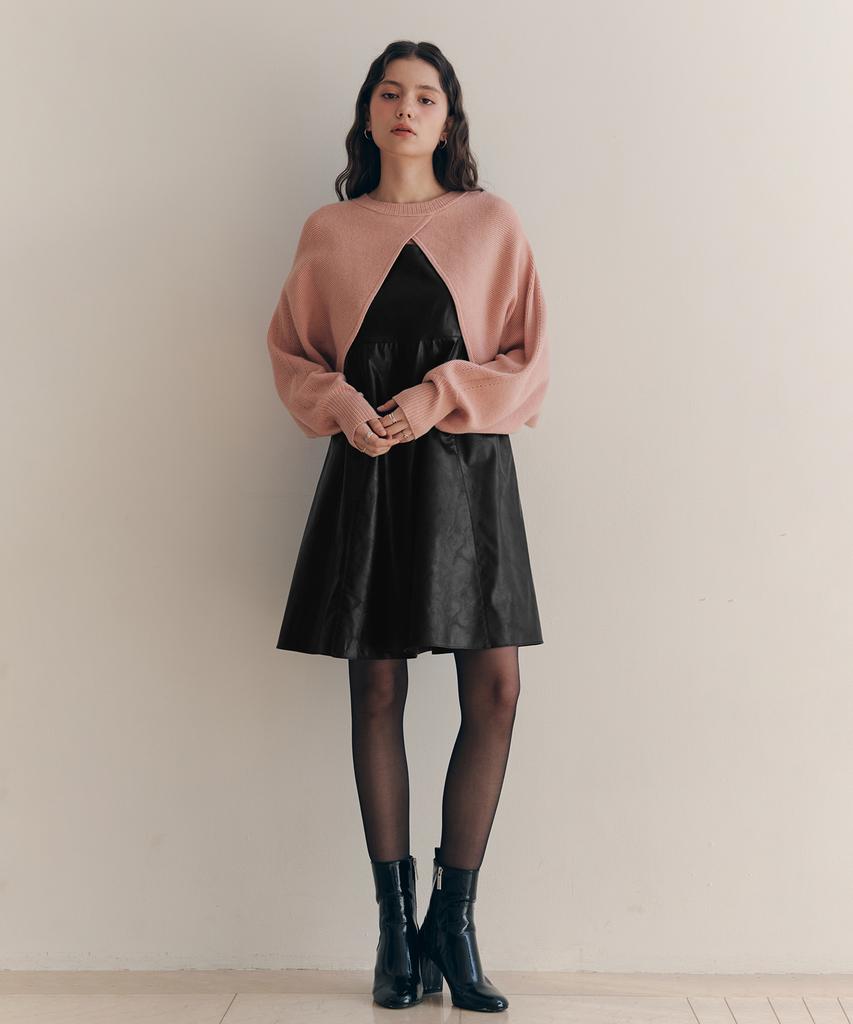 Zero Street Luna Leather Dress / Black