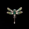 Lively Wings Dragonfly Brooch - Luxury Corsage Pin for Women, Retro European American Insect Jewelry