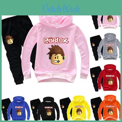 Roblox Children Hoodie Set With Printed Long Sleeve Hoodie And Comfortable Pants