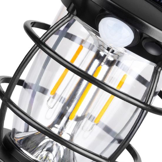 Solar Camping Lantern IP65 Waterproof USB Rechargeable Outdoor Garden Courtyard Porch Light Super Bright Hiking Tent Hanging Lamp