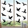 Pieces In Total 20 Birds - Wall Stickers - Birds Stickers Wall - Cartoon Animals - Sticker - Decoration - 25*35cm - Black - PVC