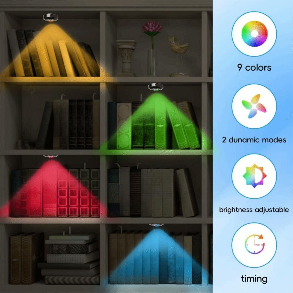 3 Stück/Set Fernbedienung RGB Stimmungs-Nachtlicht Farbwechselndes USB-Ladelicht Geburtstagsparty