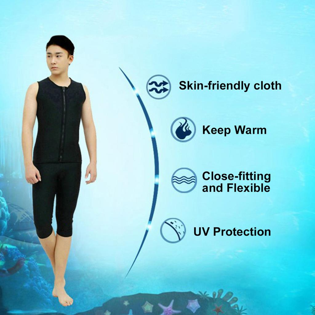 Potápěčská vesta 2MM Neoprenová bez rukávů Šnorchlování Plavecký top Tepelná ochrana pro Surfing Potápění