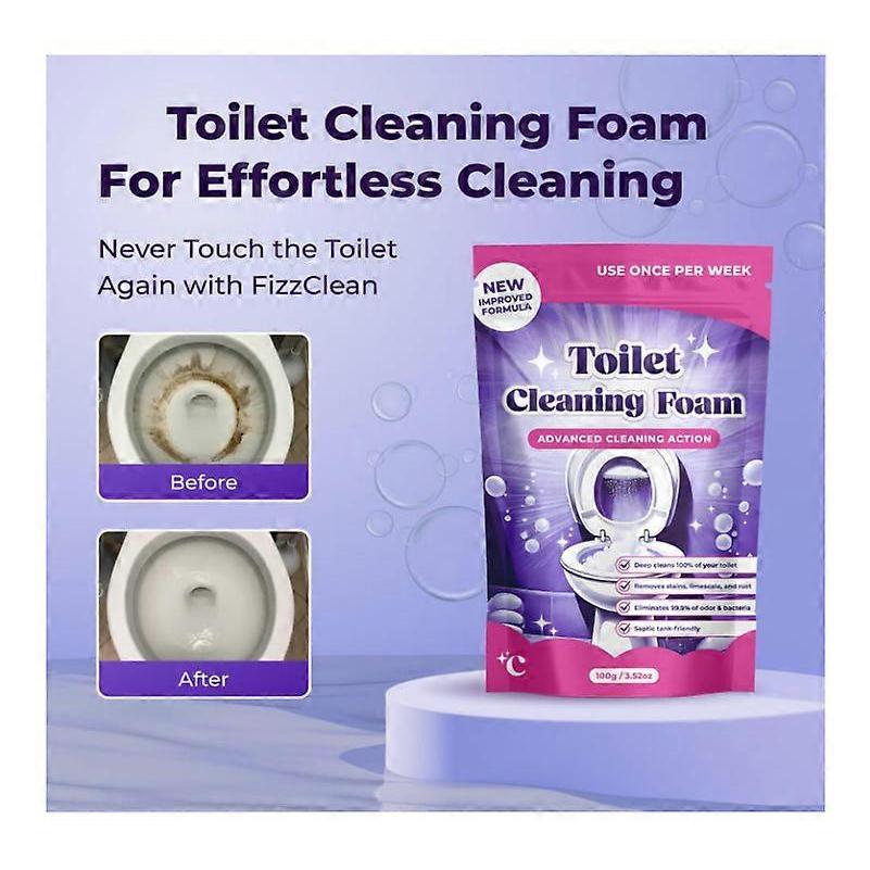 Fizzclean Čisticí pěna na toaletu, Silné okamžité čištění Fizzclean