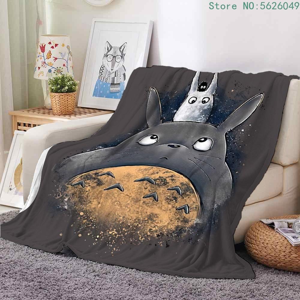 Buy Cartoon Anime Flannel Throw Blanket My Neighbor Totoro Fleece buy-cartoon-anime-flannel-throw-blanket-my-neighbor-totoro-fleece