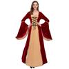 Halloween Vintage European Court Long Dress Queen Costume Stage Party