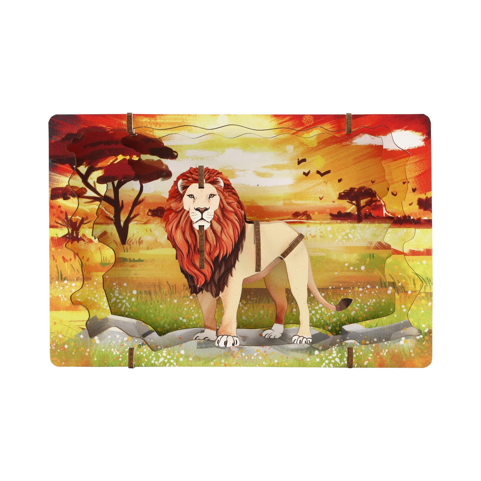 

Luke Run APRICUS 3D Theater Puzzle Lion Puzzle 14.7 x 2.9 x 9.7 cm Paper