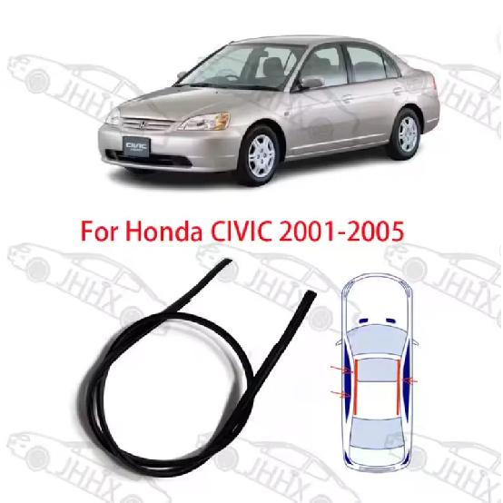 Для HONDA CIVIC 2001 2002 2003 2004 2005 Резиновый уплотнитель проема двери крыши автомобиля Резиновая уплотнительная лента крыши автомобиля LEFT 1PCS