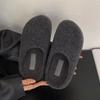 Platform Women's Cotton Slippers Flats Fashion Mules Shoes Winter Suede Snow Boots   Brand Flip Flops Cozy Mujer De Botas
