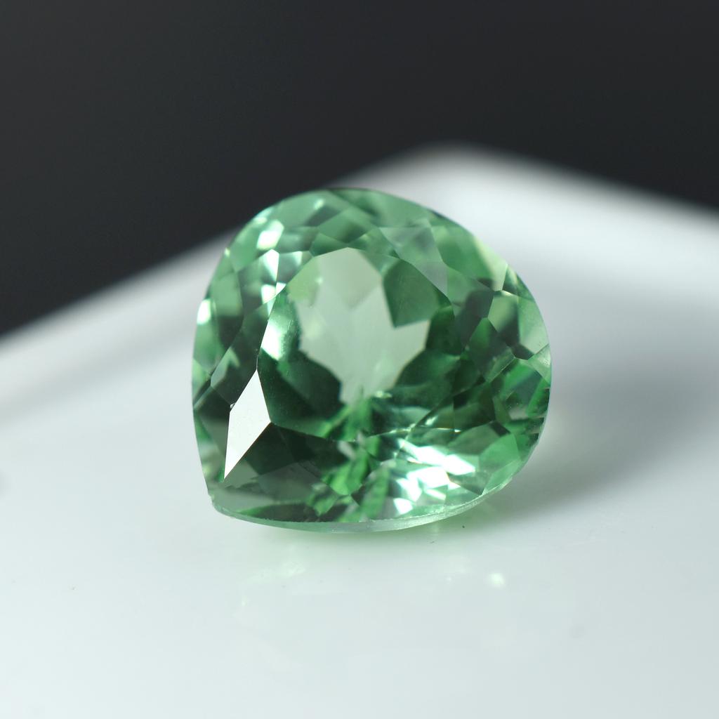 Bluish Green Natural Sapphire Pear 5.25 Ct Fabulous Certified Montana Gemstone