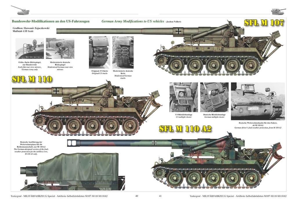 Tankograd German Bundeswehr heavy gun M107 to M110A2 Origin and technology in the United and operation in Germany Model document book self-propelled