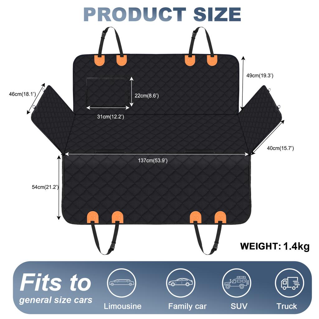 Pet Dog Carrier pokrowiec na siedzenie samochodowe Carry Cat Puppy Bag Car Travel Składany hamak Wodoodporny kosz dla psów Pet Carriers