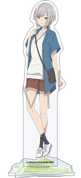 

Официальный акриловый стенд для фильма «Разрушенный мир и Мику, которая не может петь» с участием Шихо Хиномори и Леонида.