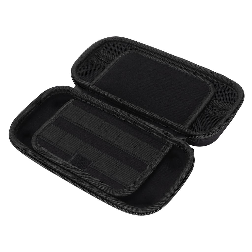 Game Console Storage Bag Hard Shell Dual Zipper Protective Portable Carrying Case for Switch Black Zipper Regular
