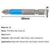 Sturdy and 50mm PH2 Cross Screwdriver Bits for Heavy Duty Applications