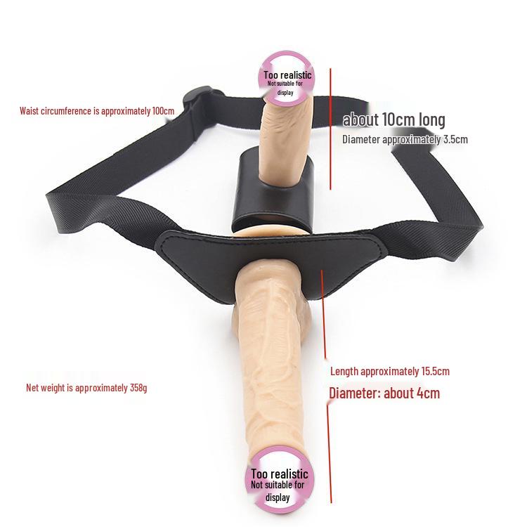 Wearable Double-Headed Strap-On Dildo Panty for Female Dominant and Male Submissive Scenarios