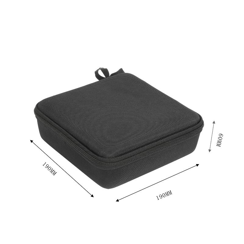 4/5/6/7/8 Compartments Adjustable Glasses Organizer, Portable Black Storage Bag Case For Travel, Sturdy Dividers Eyewear Box