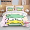 10 Sizes Sanrio Keroppi Printed Bedding Set Cartoon Anime Duvet Cover Comforter Pillowcase Boys Girls Children Adults King Gift