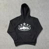 Corteiz Classic Ship Print Fleece Hoodie Casual Streetwear Men Women