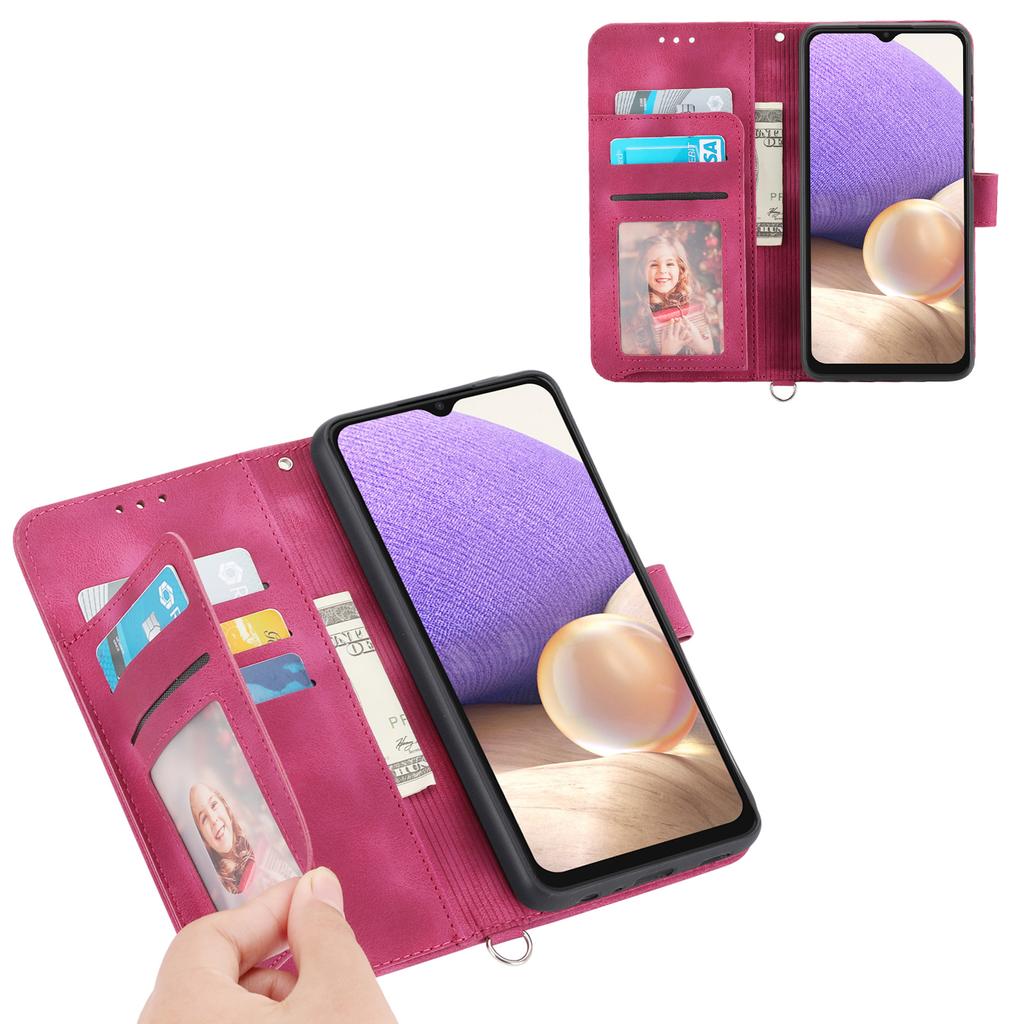 For Motorola Edge 60 Pro 5G Case Flower Pattern PU Leather Wallet Phone Cover with Strap