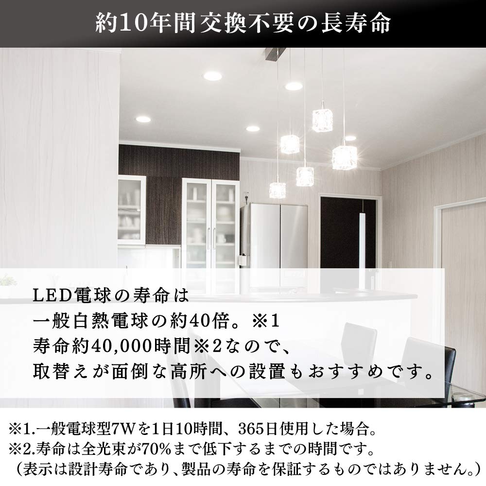 Energy-Saving Measures: Iris Ohyama LED High Color Rendering Bulb, E26, 60W Equivalent, Warm White, LDA10L-G-6T5HR