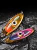 LED Fishing Lure Light Rotatable Fishing Lure Trap Light Waterproof Underwater Eye Shape Fishing Lure Light for Attracting Fish