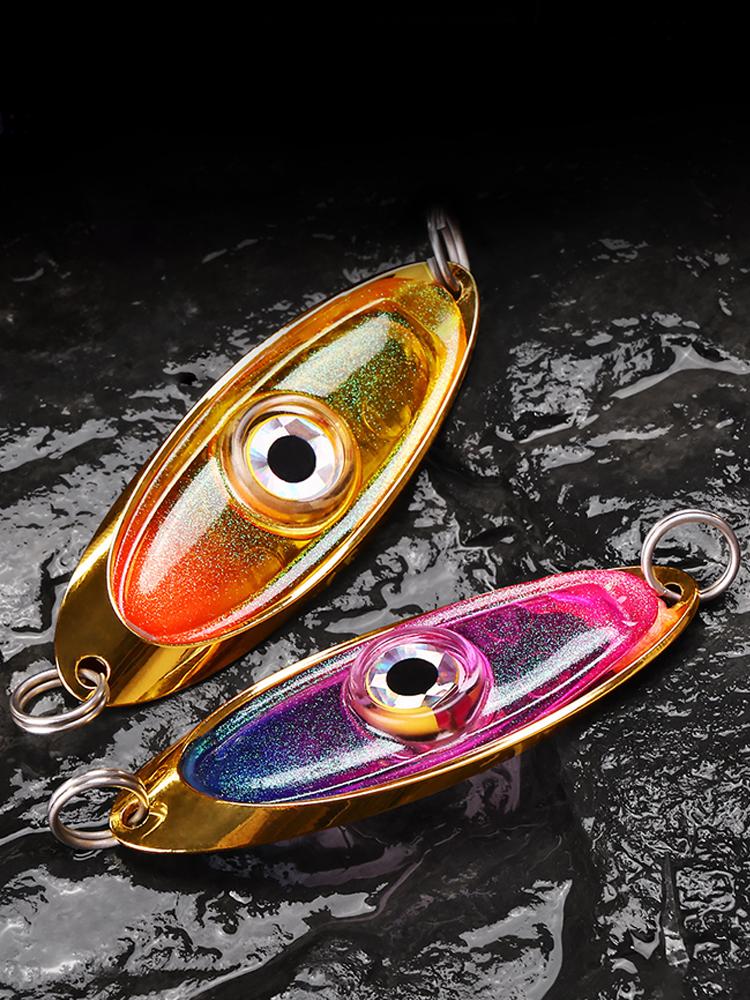 LED Fishing Lure Light Rotatable Fishing Lure Trap Light Waterproof Underwater Eye Shape Fishing Lure Light for Attracting Fish