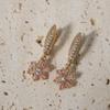 1 Pair Snowflakes Dangle Earrings for Women Zirconia Earring Jewelry Wedding Party Accessories