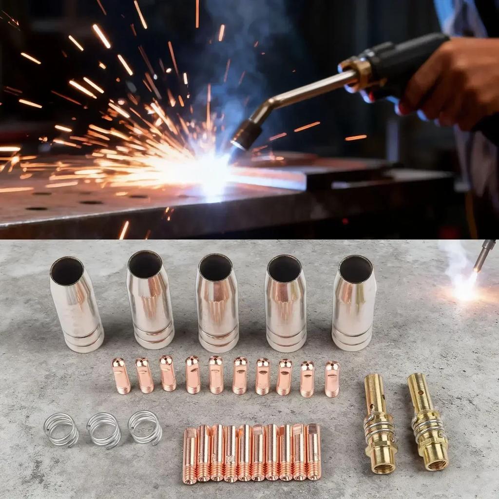 Welding Applications Contact Tips Kit High Temperature Resistance Components Contact Tips AK15 Compatible Comprehensive Tool Set