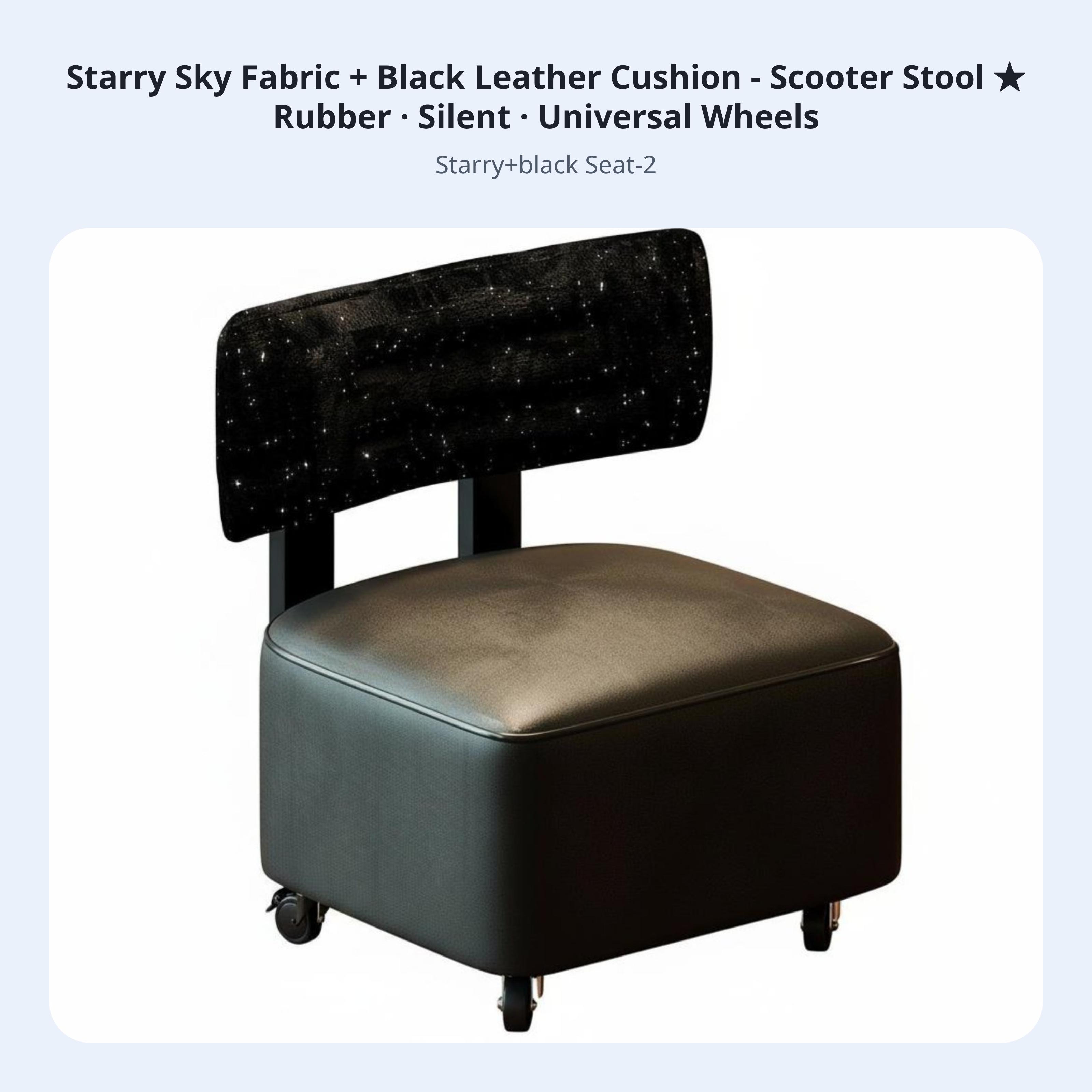 Rolling Low Chair With Backrest Universal