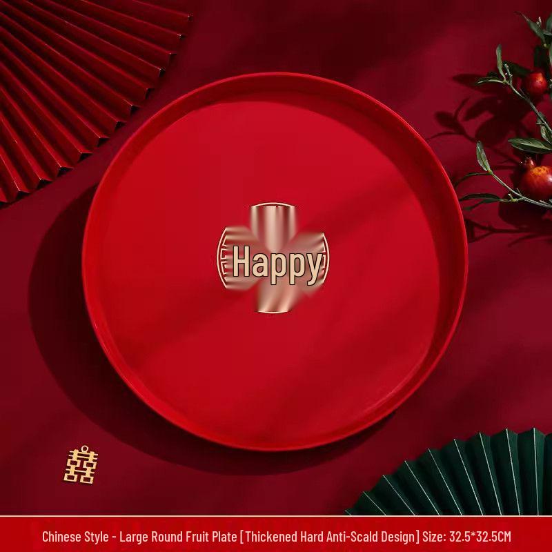 Wedding Tea & Chopstick Set: Red Bowls for Toasting & Happy Celebrations.