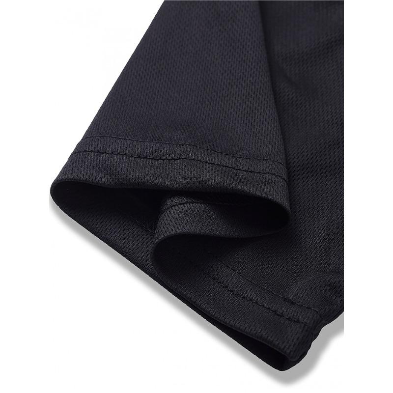 European Sizes Men's Black T-Shirt with White Rose & Letter A Initials Print - Soft Breathable Fabric Suitable for All Seasons