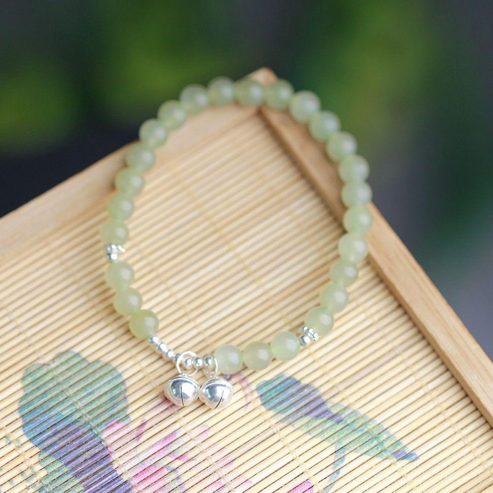 

Bell Foot Rings Fashion Jewelry Korean Style Anklet Green Bead Anklet Women Jewelry Accessories
